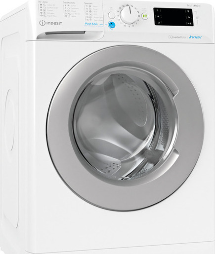 Indesit Πλυντήριο Ρούχων 8kg 1351 Στροφών BWE 81485X WS EE N