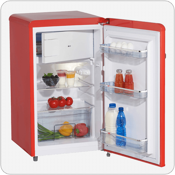 Wolkenstein KS95RT FR Retro Mini Bar 88lt Υ87.1xΠ50.6xΒ57.4εκ. Κόκκινο