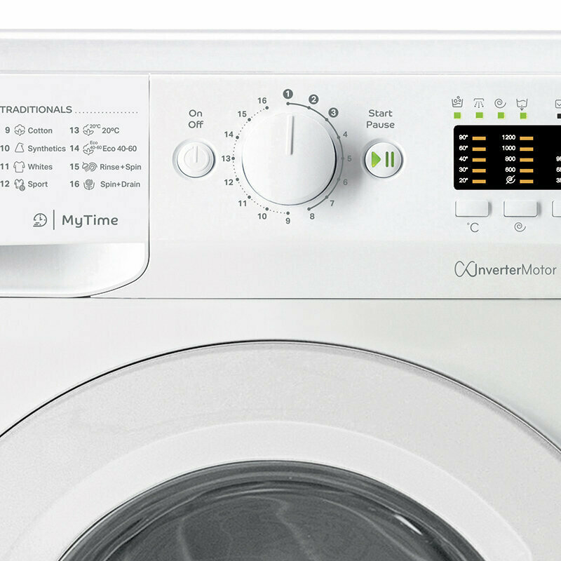 Indesit Πλυντήριο Ρούχων 8kg 1200 Στροφών MTWA 81283 W EE F158856