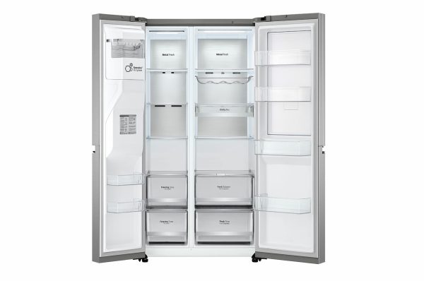 LG GSJV90PZAE Ψυγείο Ντουλάπα 635lt Total NoFrost Υ179xΠ91.3xΒ73.5εκ. Inox