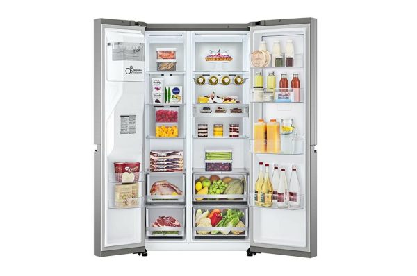 LG GSJV90PZAE Ψυγείο Ντουλάπα 635lt Total NoFrost Υ179xΠ91.3xΒ73.5εκ. Inox