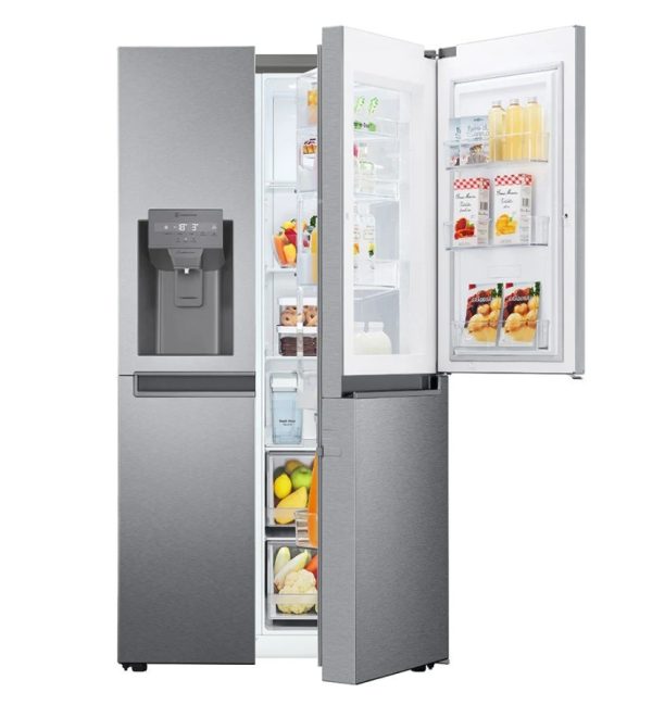 LG GSJV31DSXF Ψυγείο Ντουλάπα 634lt Total NoFrost Υ179xΠ91.3xΒ73.5εκ. Inox