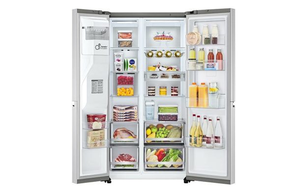 LG GSJV91BSAE Ψυγείο Ντουλάπα 635lt NoFrost Υ179xΠ91.3xΒ73.5εκ. Inox