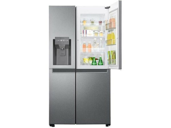 LG GSJV31DSXF Ψυγείο Ντουλάπα 634lt Total NoFrost Υ179xΠ91.3xΒ73.5εκ. Inox