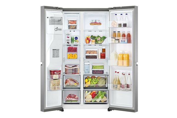 LG GSLV71PZTM Ψυγείο Ντουλάπα 635lt NoFrost Υ179xΠ91.3xΒ73.5εκ. Inox