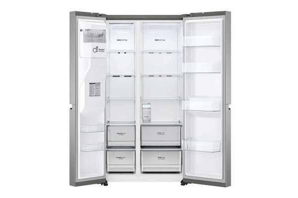 LG GSLV71PZTM Ψυγείο Ντουλάπα 635lt NoFrost Υ179xΠ91.3xΒ73.5εκ. Inox