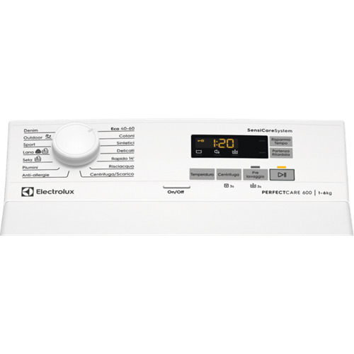 Electrolux Πλυντήριο Ρούχων Άνω Φόρτωσης 6kg 1200 Στροφών EW6T562L