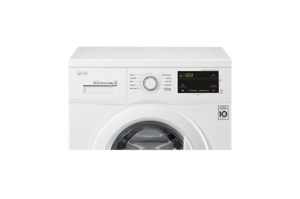 LG Πλυντήριο Ρούχων Inverter Direct Drive 6.5kg 1200 Στροφών F2J3WN3WE