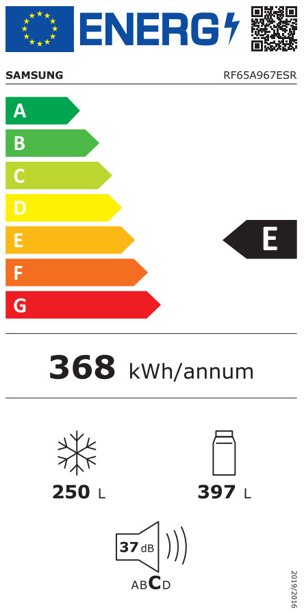 Samsung RF65A967ESR/EO Ψυγείο Ντουλάπα 647lt NoFrost Υ182.5xΠ91.2xΒ72.3εκ. Inox