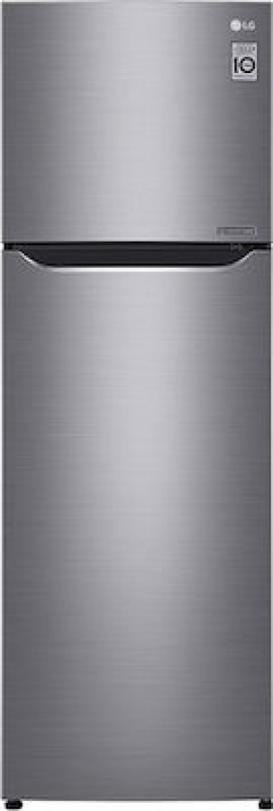 LG GTB362PZCMD Ψυγείο Δίπορτο 254lt Total NoFrost Υ166.5xΠ55.5xΒ62εκ. Inox
