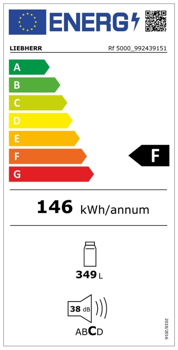 Liebherr Rf 5000 Pure Ψυγείο Συντήρησης 349lt Υ165.5xΠ59.7xΒ67.5εκ. Λευκό