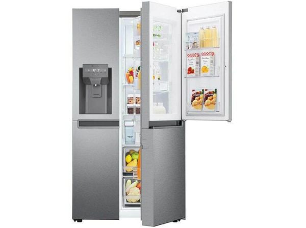 LG GSJV31DSXE Ψυγείο Ντουλάπα 634lt Total NoFrost Υ179xΠ91.3xΒ73.5εκ. Inox