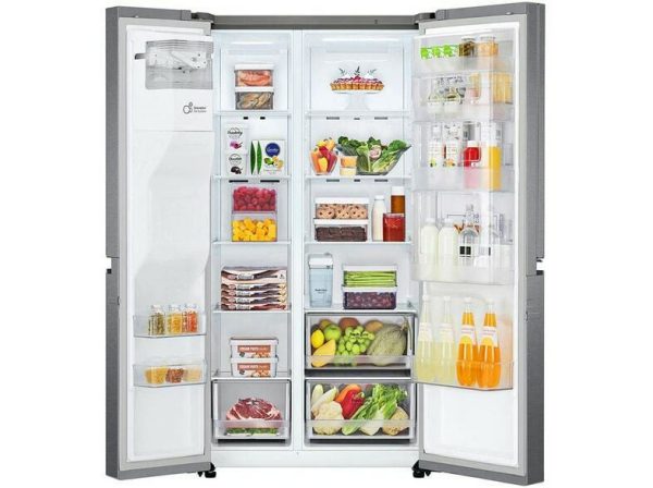 LG GSJV31DSXE Ψυγείο Ντουλάπα 634lt Total NoFrost Υ179xΠ91.3xΒ73.5εκ. Inox