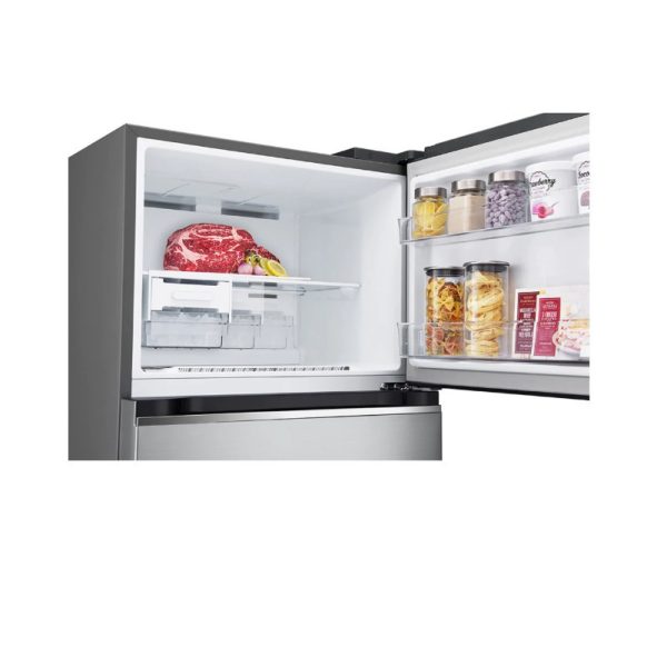 LG GTBV36PZGKD Ψυγείο Δίπορτο 395lt Total NoFrost Υ176xΠ70xΒ68εκ. Inox