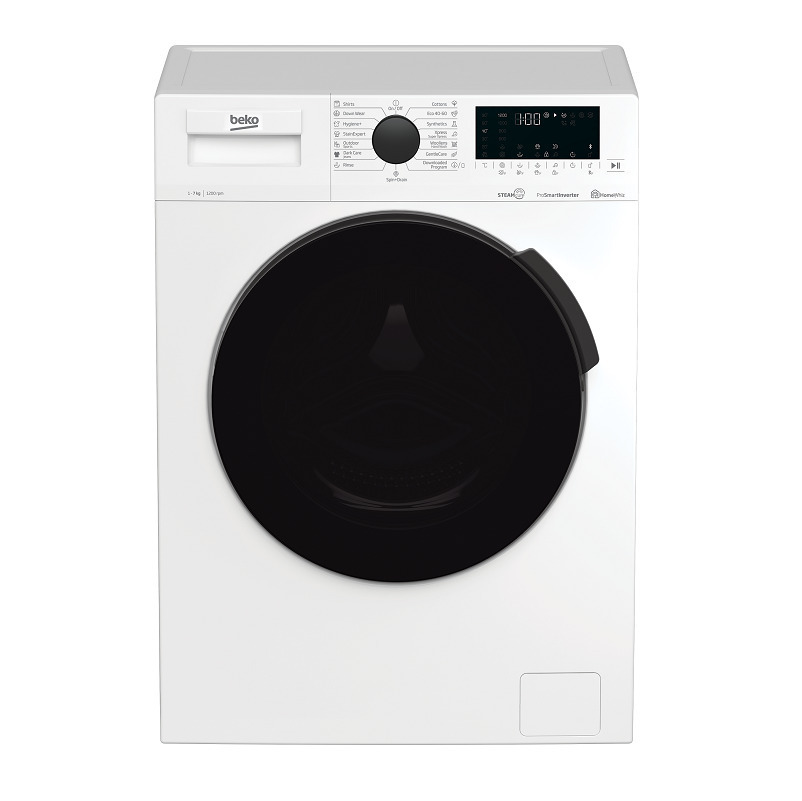 Beko Πλυντήριο Ρούχων 7kg με Ατμό 1200 Στροφών WUE7626XBWS 7000 640 062