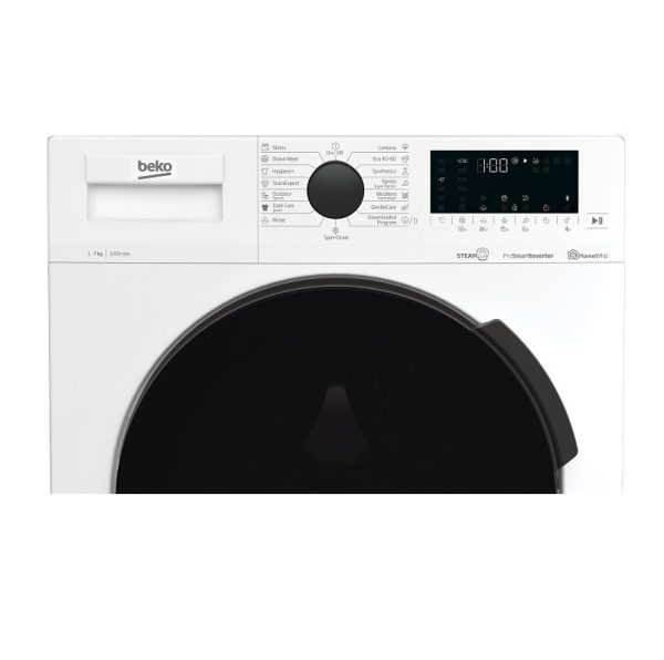 Beko Πλυντήριο Ρούχων 7kg με Ατμό 1200 Στροφών WUE7626XBWS 7000 640 062