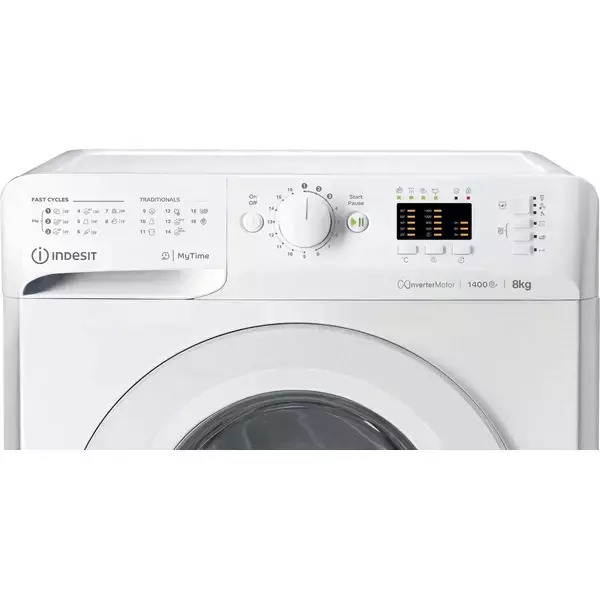 Indesit Πλυντήριο Ρούχων 8kg 1400 Στροφών MTWA 81484 W EU F164516