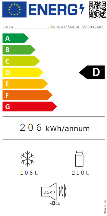 Inventor DP1446S Ψυγείο Δίπορτο 204lt Υ143xΠ55xΒ55εκ. Inox