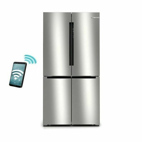 Bosch KFN96APEA Ψυγείο Ντουλάπα 605lt NoFrost Υ183xΠ91xΒ73.1εκ. Inox