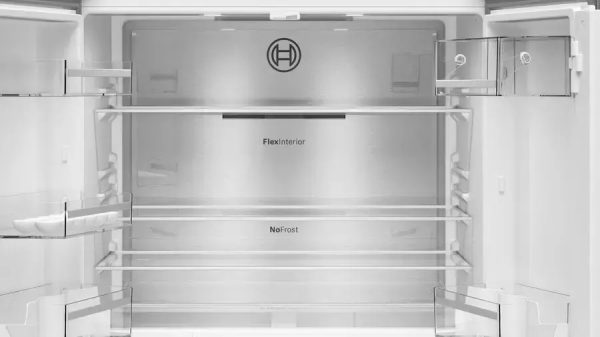 Bosch KFN96APEA Ψυγείο Ντουλάπα 605lt NoFrost Υ183xΠ91xΒ73.1εκ. Inox