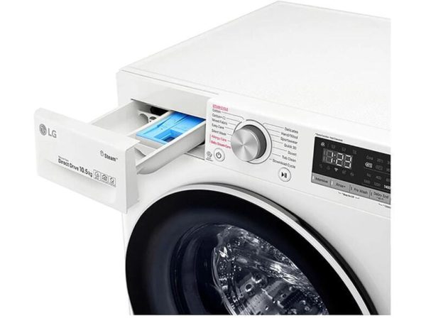 LG Πλυντήριο Ρούχων Inverter Direct Drive 10.5kg με Ατμό 1400 Στροφών F4WV510SAA