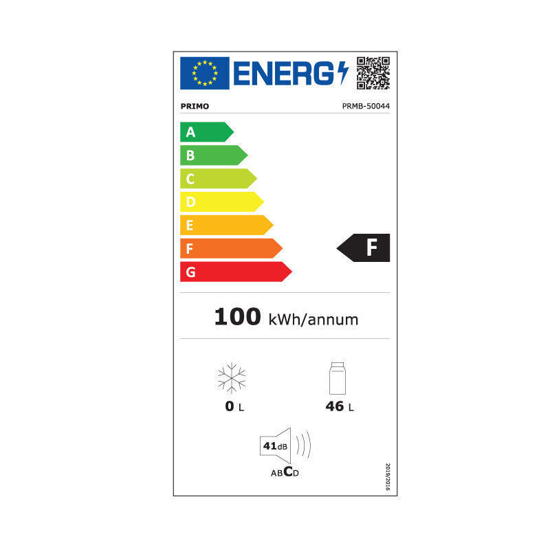 Primo PRMB-50044 Mini Bar 46lt Υ47.5xΠ45xΒ48.5εκ. Λευκό