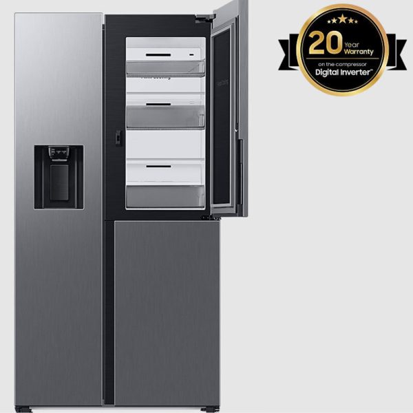 Samsung RH68B8821S9 Ψυγείο Ντουλάπα 627lt NoFrost Υ178xΠ91.2xΒ71.6εκ. Inox
