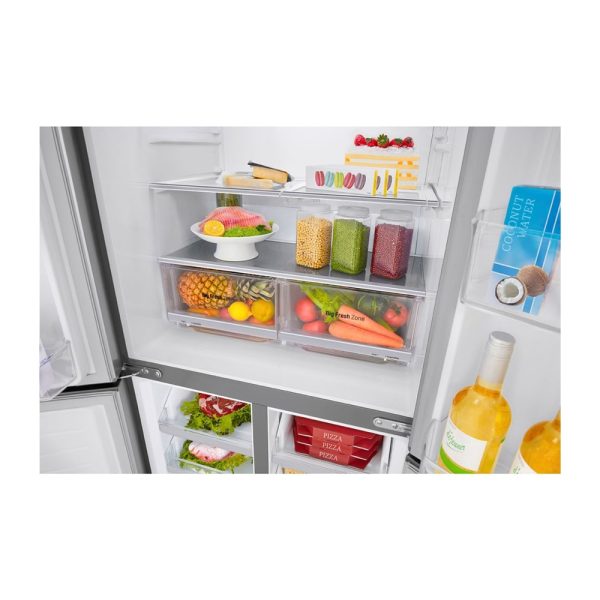 LG GMB844PZFG Ψυγείο Ντουλάπα 530lt Total NoFrost Υ178.7xΠ83.5xΒ73.4εκ. Inox