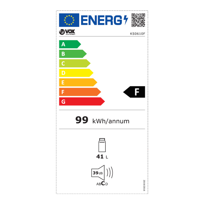 Vox Electronics KS 0610 F Mini Bar 41lt Υ52.8xΠ46xΒ51εκ. Λευκό