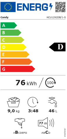 Candy Πλυντήριο Ρούχων 9kg 1200 Στροφών 31019162