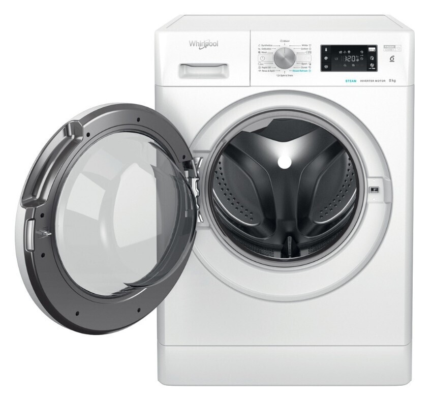 Whirlpool Πλυντήριο Ρούχων 8kg 1100 Στροφών FFB 8258 WV SP