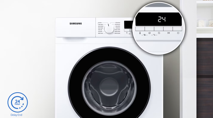 Samsung Πλυντήριο Ρούχων 9kg 1400 Στροφών WW90T304MBW WW90T304MBW/LE