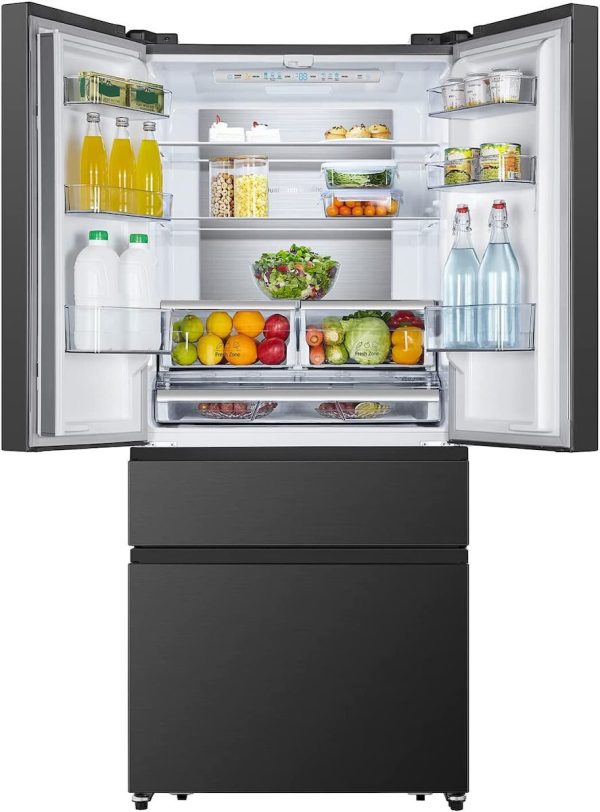 Hisense RF540N4SBF2 Ψυγείο Ντουλάπα Total NoFrost Υ181.7xΠ79.4xΒ70.6εκ. Inox