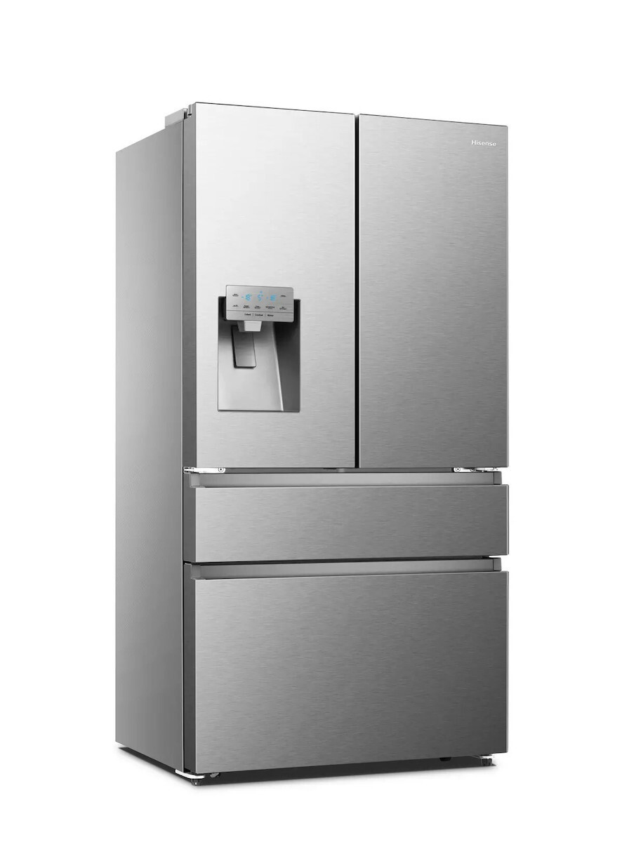 Hisense RF728N4SASE Ψυγείο Ντουλάπα Total NoFrost Υ178.5xΠ91.4xΒ72.5εκ. Inox
