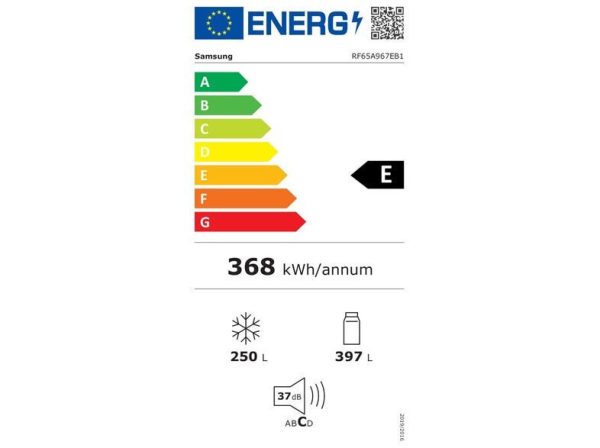 Samsung RF65A967EB1 Ψυγείο Ντουλάπα 647lt NoFrost Υ182.5xΠ91.2xΒ72.3εκ. Γκρι