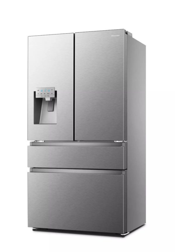 Hisense RF728N4SASE Ψυγείο Ντουλάπα Total NoFrost Υ178.5xΠ91.4xΒ72.5εκ. Inox