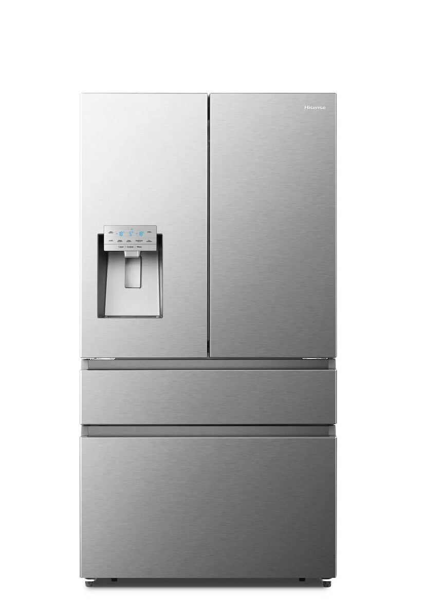 Hisense RF728N4SASE Ψυγείο Ντουλάπα Total NoFrost Υ178.5xΠ91.4xΒ72.5εκ. Inox