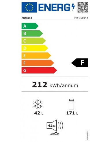 Moritz MR-100144 Ψυγείο Δίπορτο Υ144xΠ54xΒ60εκ. Λευκό