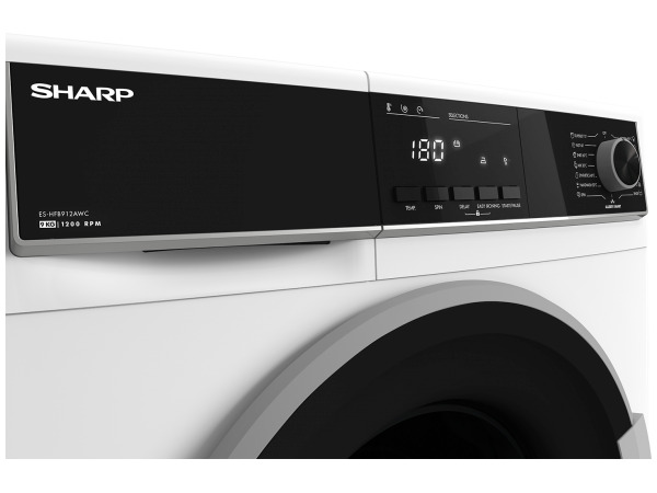 Sharp Πλυντήριο Ρούχων 9kg 1200 Στροφών ES-HFB912AWC