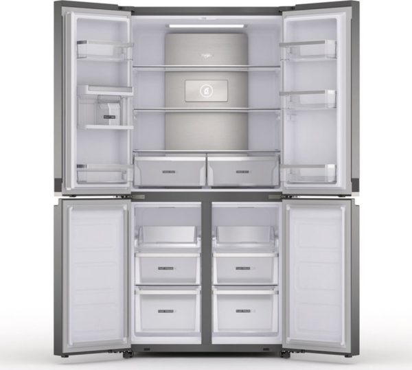 Whirlpool WQ9 U2L Ψυγείο Ντουλάπα 594lt Total NoFrost Υ187.4xΠ90.9xΒ69.8εκ. Inox