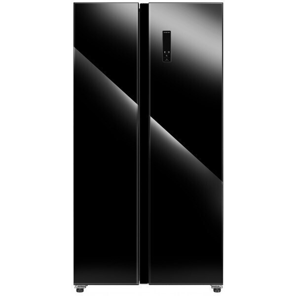 MPM MPM-427-SBS-06/NL Ψυγείο Ντουλάπα Total NoFrost Υ177xΠ90xΒ59εκ. Μαύρο