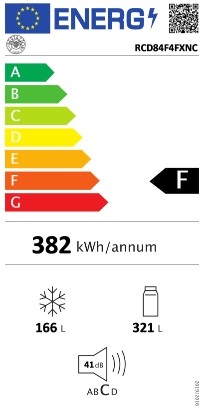 Bertazzoni RCD84F4FXNC Ψυγείο Ντουλάπα NoFrost Υ179xΠ84xΒ60εκ. Inox