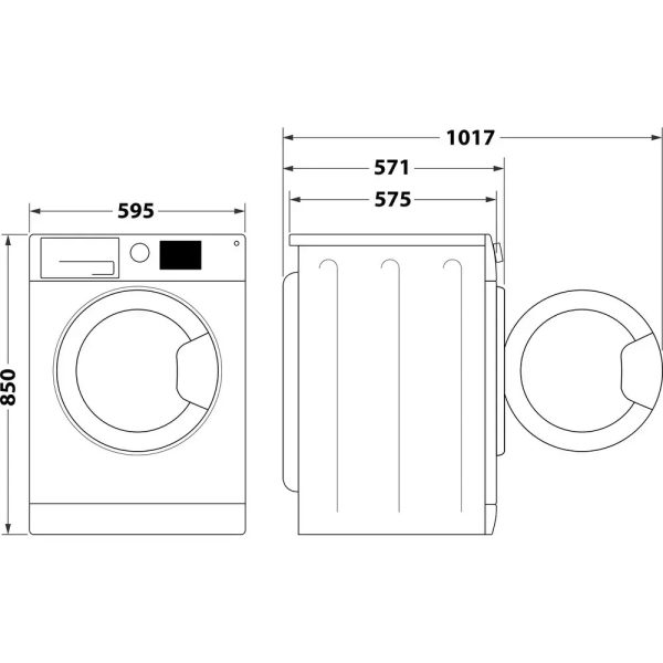 Whirlpool Πλυντήριο Ρούχων 7kg 1200 Στροφών FFS 7259 B EE