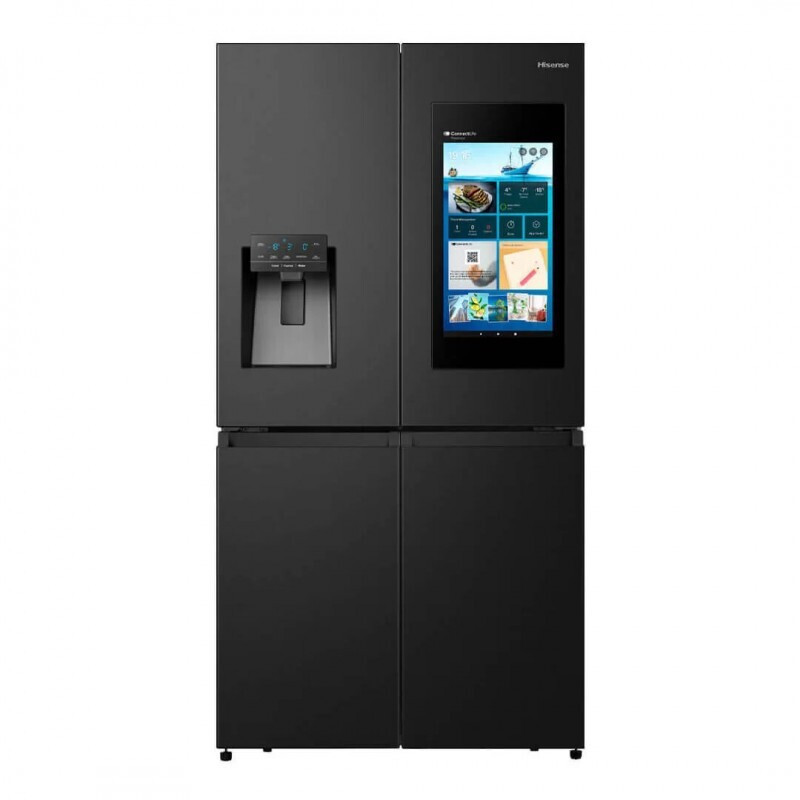 Hisense RQ760N4IFE Ψυγείο Ντουλάπα 577lt NoFrost Υ178.5xΠ91.2xΒ72.5εκ. Μαύρο