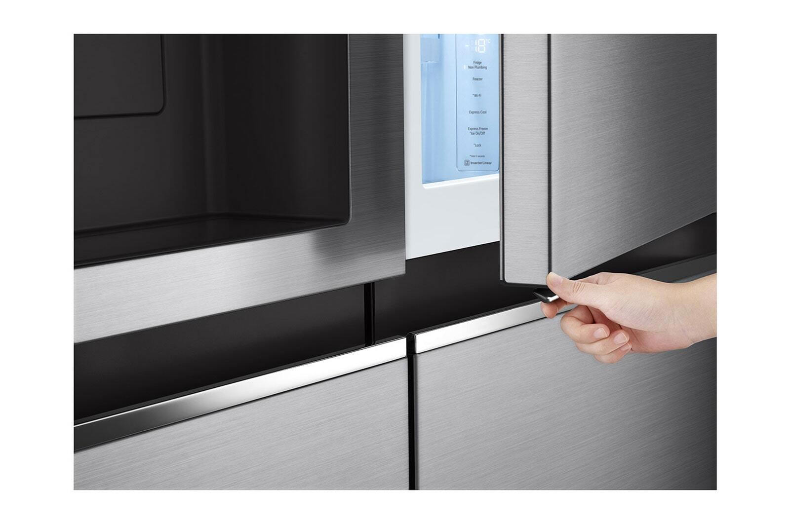 LG GSJV71PZTE Ψυγείο Ντουλάπα 632lt Total NoFrost Υ179xΠ91.3xΒ73.5εκ. Inox