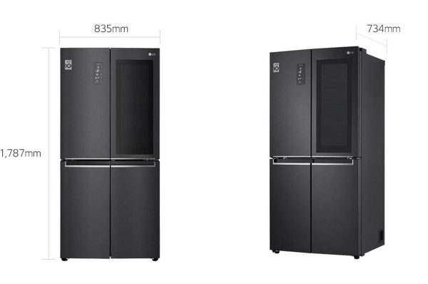 LG GMQ844MC5E Ψυγείο Ντουλάπα NoFrost Υ178.7xΠ83.5xΒ73.4εκ. Inox