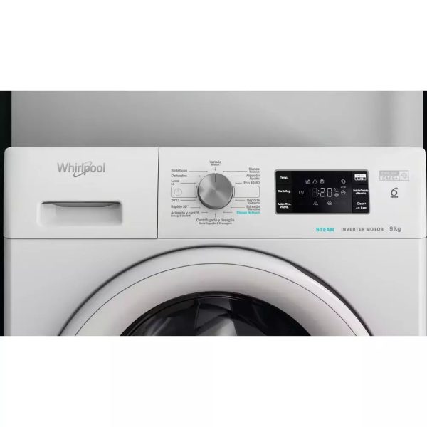 Whirlpool Πλυντήριο Ρούχων 9kg 1200 Στροφών FFS 9258 W SP 859991638000