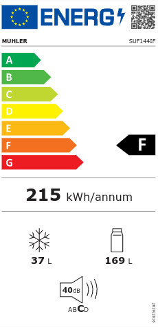 Muhler SUF-144IF Ψυγείο Δίπορτο Υ143xΠ54.5xΒ55.5εκ. Inox