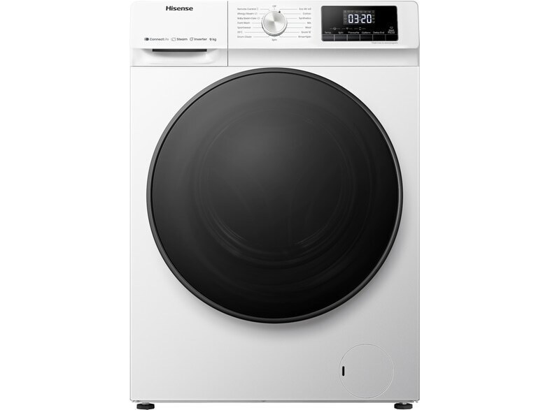 Hisense Πλυντήριο Ρούχων 9kg 1400 Στροφών WFQA9014EVJMW