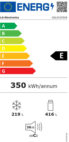 LG GSLV51PZXE Ψυγείο Ντουλάπα Total NoFrost Υ179xΠ91.3xΒ73.5εκ. Inox